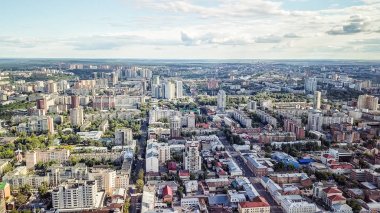 Rusya 'nın Perm kentinin panoramik görüntüsü 