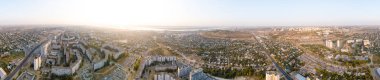 Volgograd dairesel panorama adlı gündoğumu. Rusya