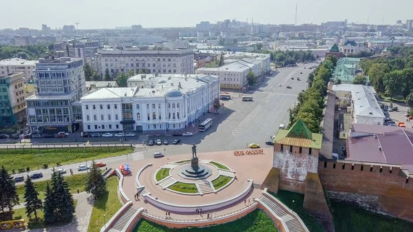 Oroszország, Nyizsnyij Novgorod - 2017. augusztus 21.: A Chkalov lépcső — Stock Fotó