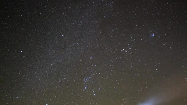 Звёздное Небо Зимой Видео — стоковое видео