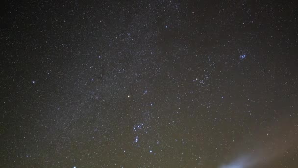 Céu Estrelado Inverno Vídeo — Vídeo de Stock