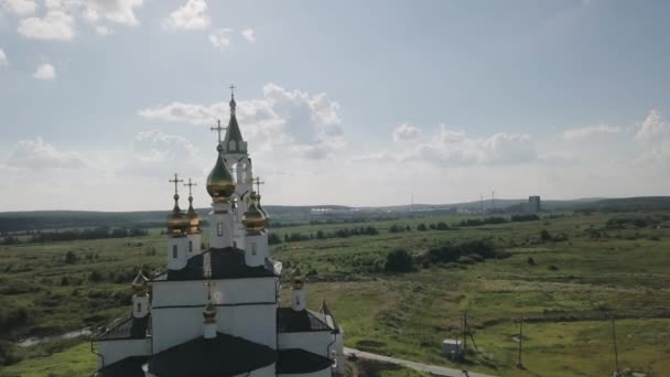 Ekaterinburg Anunciación Iglesia Los Santos Los Constructores Dios Distrito Académico — Vídeos de Stock