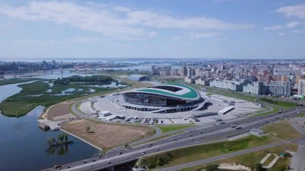 Rusya Kazan Ağustos 2017 Kazan Arena Stadyumu Video Ultrahd — Stok video