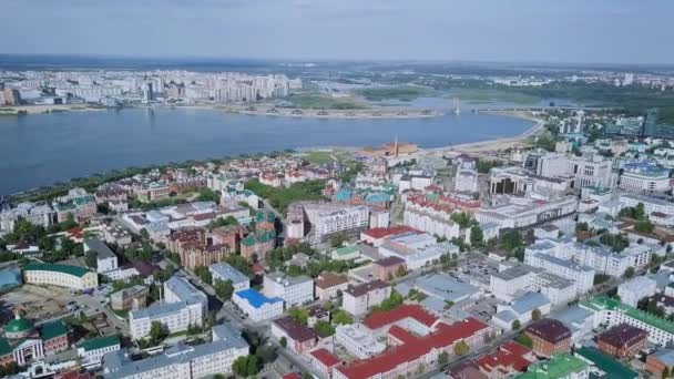 Panoramautsikt Över Kazan Ryssland Video Ultrahd — Stockvideo