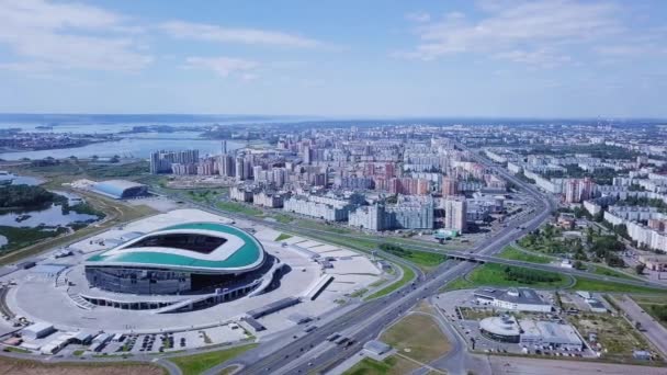 Rusia Kazan Agustus 2017 Stadion Kazan Arena Video Ultrahd — Stok Video