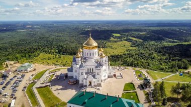 Belogorsky St. Nicholas Ortodoks-misyoner Manastırı. Rusya, perma topraklarının, beyaz dağ 