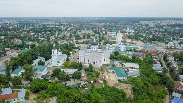 Pohled na chrám Vzkříšení shora. Panorama Arzamas, Rusko — Stock fotografie