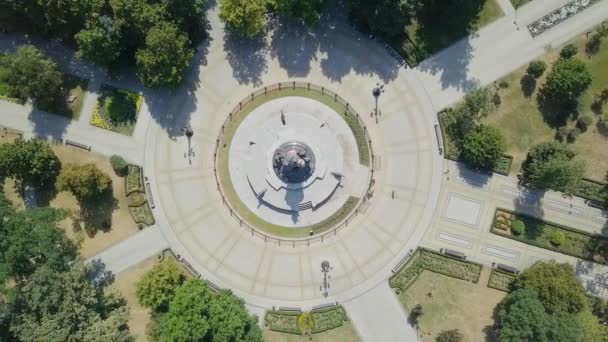 Rusia Krasnodar August 2017 Monumentul Împărătesei Ecaterina Ekaterinensky Square Orașul — Videoclip de stoc