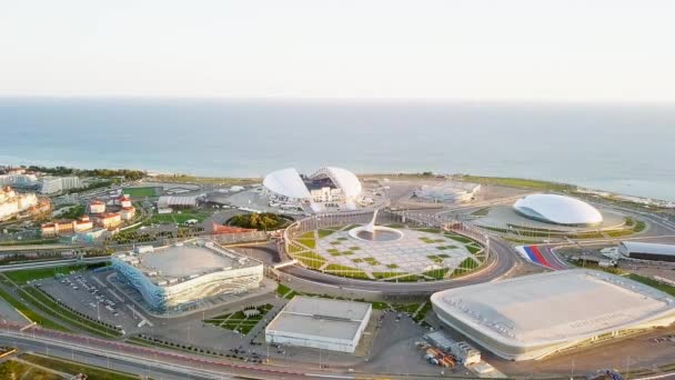 Rusland Sochi September 2017 Panorama Olympic Park Sochi Mødestedet 2014 – Stock-video