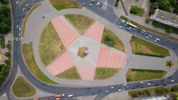 Rusia Penza Agosto 2017 Monumento Valor Militar Laboral Del Pueblo — Vídeos de Stock