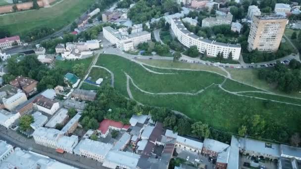 Vista Aérea Nizhny Novgorod Rusia Vídeo Ultrahd — Vídeo de stock