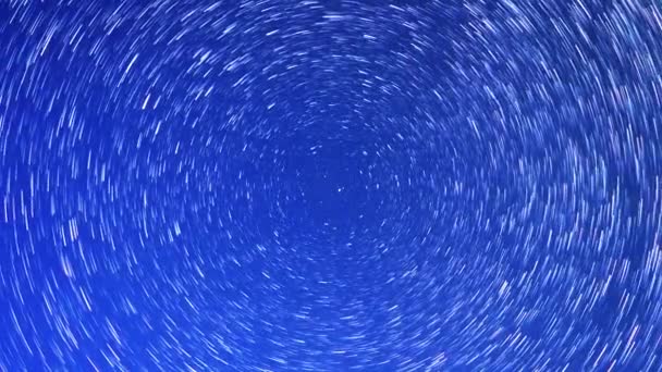 Hvězdy Tvarování Čáry Kolem Polární Hvězdy Video Ultrahd — Stock video