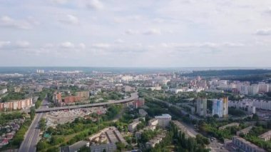 Yaz aylarında hava Penza şehri Panoraması. Penza, Rusya Federasyonu. Video. UltraHD (4k)