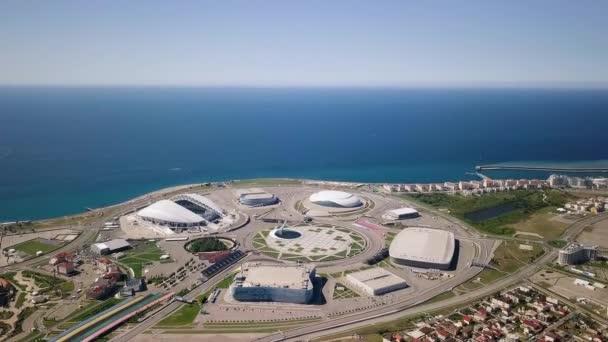 Russia Sochi September 2017 Aerial View Sochi Park Adler Venue — Stock Video