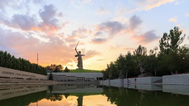 Russie Volgograd Août 2017 Sculpture Motherland Calling Centre Composition Monument — Video