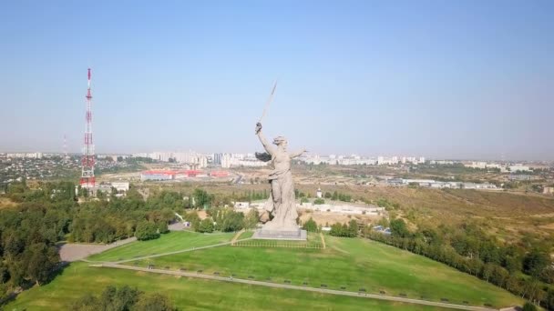 Sculpture Motherland Calling Centre Composition Monument Ensemble Des Héros Bataille — Video