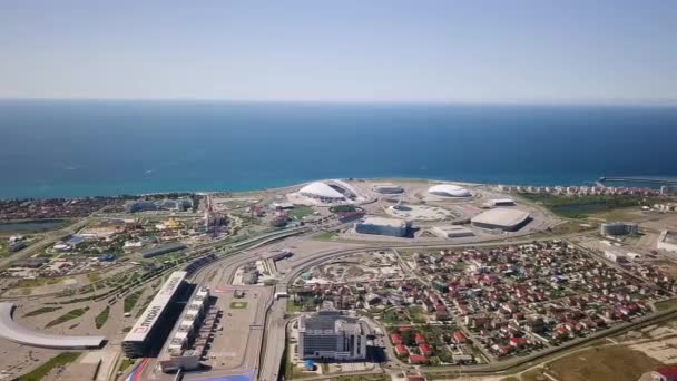 Russia Sochi September 2017 Aerial View Sochi Park Adler Venue — Stock Video