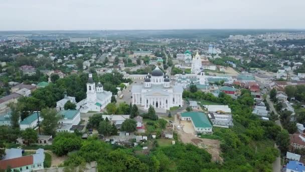 Vista Aérea Catedral Ressurreição Arzamas Rússia Vídeo Ultrahd — Vídeo de Stock