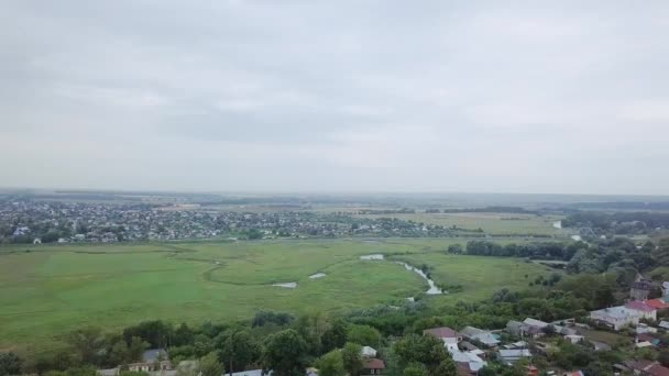 Panorama Ciudad Arzamas Desde Vista Pájaro Rusia Vídeo Ultrahd — Vídeo de stock