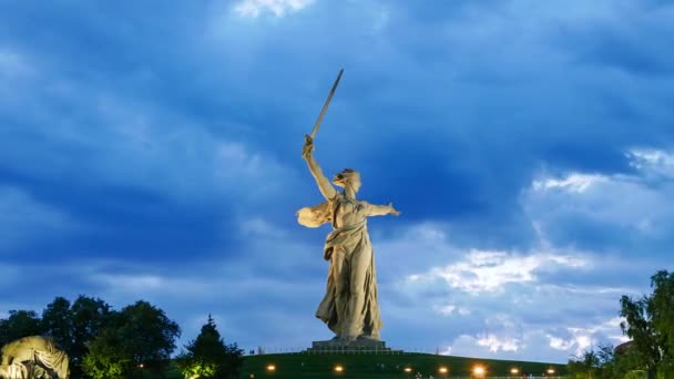 Rusia Volgogrado Agosto 2017 Llamada Madre Patria Centro Composición Del — Vídeos de Stock