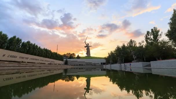 Russie Volgograd Août 2017 Sculpture Motherland Calling Centre Composition Monument — Video