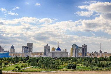 Astana, Kazakistan - 6 Eylül 2016: Cumhurbaşkanlığı Sarayı PIYANGOSU