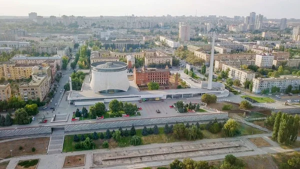 Ryssland, Volgograd - 28 augusti 2017: Museum-reserv det strid av Stalingrad är en museum komplex i Volgograd. (Gergardt kvarn (Grudinina) och Panorama Museum slaget vid Stalingrad ) — Stockfoto