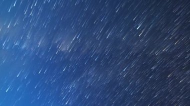 gece gökyüzü, Video şaşırtıcı hatları, şekillendirme yıldız
