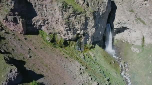 Niesamowity Widok Lotu Ptaka Mountain Elbrus Lecie Kabardyno Bałkarii Rosja — Wideo stockowe