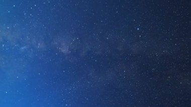 muhteşem gece gökyüzünde, zaman atlamalı hareketli yıldız. Video