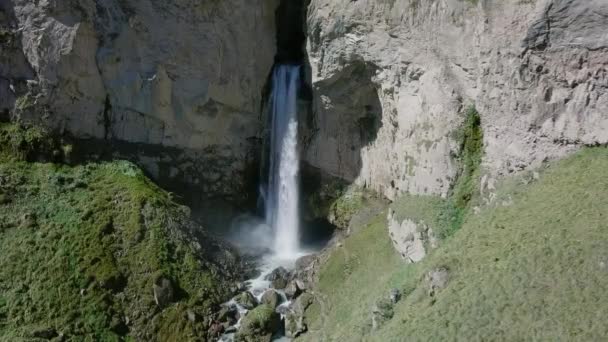 Fantastiska Flygfoto Över Elbrus Berg Sommar Kabardino Balkarien Ryssland Video — Stockvideo