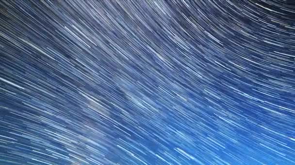 Estrelas Moldando Linhas Torno Estrela Polar Vídeo Ultrahd — Vídeo de Stock