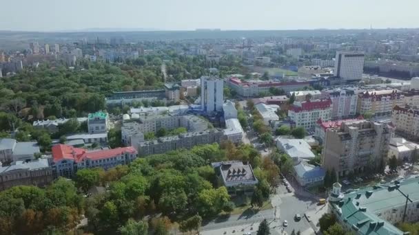 Panorama General Del Centro Ciudad Desde Aire Rusia Stavropol Vídeo — Vídeos de Stock