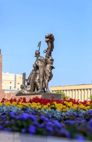 Russia, Stavropol - 11 settembre 2017: Elemento scultoreo co — Foto Stock