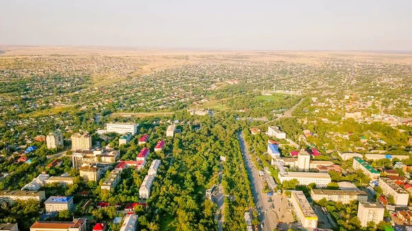 Vista panoramica sulla città di Elista, Kalmykia, Russia — Foto Stock