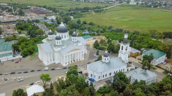 Blick auf den Auferstehungsdom von oben. panorama arzamas, russland — Stockfoto