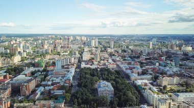 Rusya 'nın Perm kentinin panoramik görüntüsü 
