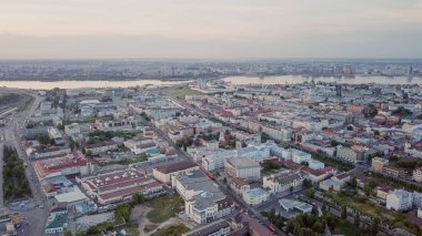 Panoramik bir kazan. Günbatımı, Rusya Federasyonu 