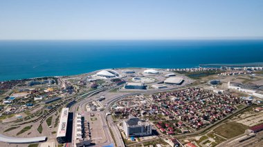 Rusya, Sochi - 03 Eylül 2017: Olympic Park'Panoraması 