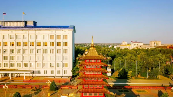 Pagode Des Sept Jours Pagode Sur Place Centrale Lénine Dans — Photo