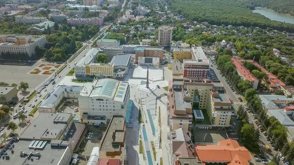 Russland Stavropol September 2017 Das Stadtzentrum Schutzengel Der Stadt Des — Stockfoto