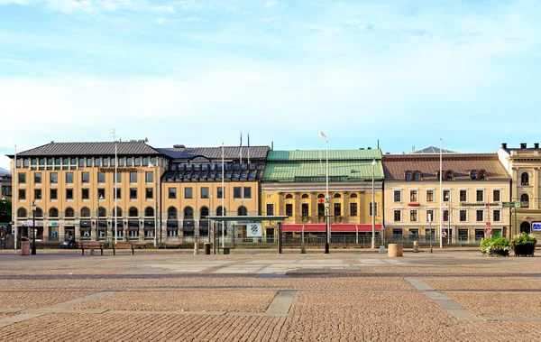 Göteborg - 25 juni 2019: Hus på Sodra Hamngatan - — Stockfoto