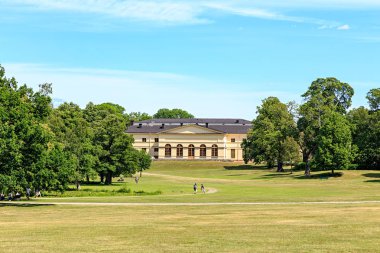 Stockholm, İsveç - 23 Haziran 2019 Drottningholm Palace Garden, 