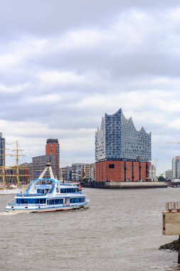Hamburg, Almanya - 27 Haziran 2019: Elbe Filarmoni
