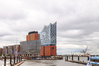 Hamburg, Almanya - 27 Haziran 2019: Elbe Filarmoni