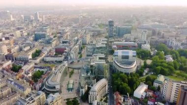 Brüksel, Belçika. Avrupa Parlamentosu binaları kompleksi. Devlet enstitüsü. 4K