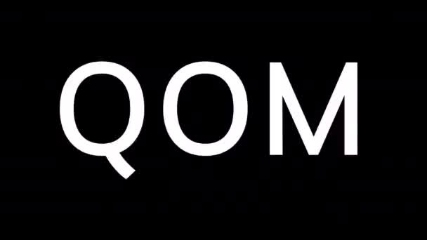 De l'effet Glitch naît Big city QOM. Puis la télé s'éteint. Canal Alpha Premultiplied - Montée sous passe-partout avec la couleur noire 