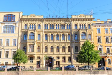 St. Petersburg, Rusya - 18 Haziran 2019: Set üzerindeki ev 