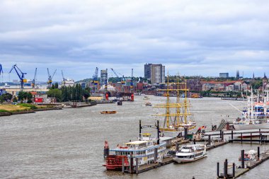 Hamburg, Almanya - 27 Haziran 2019: Ot kuzey kolunda