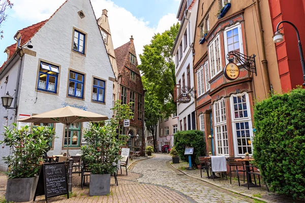 Bremen, deutschland - 28. Juni 2019: häuser in der Altstadt — Stockfoto